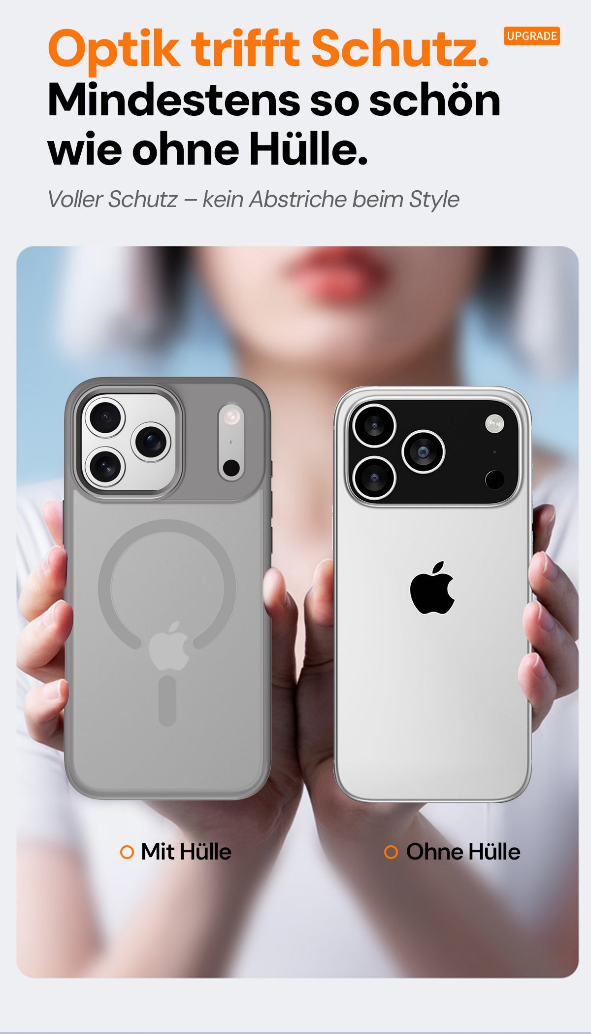 Goldsaff iPhone Hülle MagSafe | Alloy Kamerarahmen | Matt Transparent | Stoßfest Anti-Fingerabdruck | für iPhone 16, 17, 17 Pro, 17 Pro Max