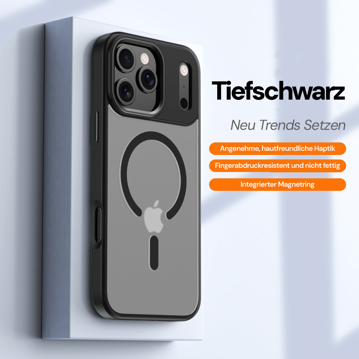 Goldsaff iPhone Hülle MagSafe | Alloy Kamerarahmen | Matt Transparent | Stoßfest Anti-Fingerabdruck | für iPhone 16, 17, 17 Pro, 17 Pro Max