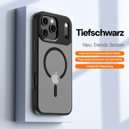 Goldsaff iPhone Hülle MagSafe | Alloy Kamerarahmen | Matt Transparent | Stoßfest Anti-Fingerabdruck | für iPhone 16, 17, 17 Pro, 17 Pro Max