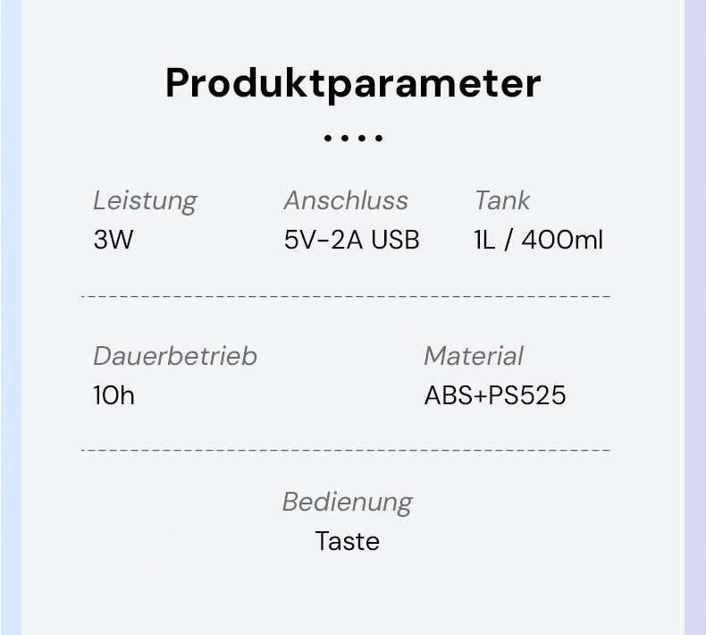 Goldsaff Kristall Luftbefeuchter | 20h Intervall | Elegantes Schlankes Design | Automatische Abschaltung | Schlafzimmer, Büro & Wohnzimmer