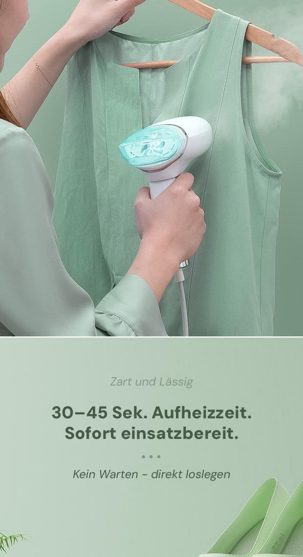 Goldsaff Reisebügeleisen 1000W | Faltbar & 2-in-1 Dampfbügeleisen | 30 Sek. Aufheizzeit | 100ml Wassertank | Hänge & Flachbügeln