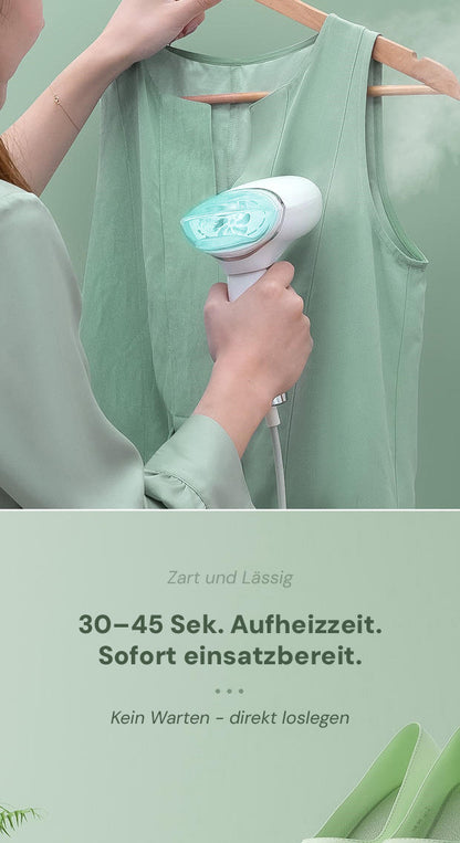 Goldsaff Reisebügeleisen 1000W | Faltbar & 2-in-1 Dampfbügeleisen | 30 Sek. Aufheizzeit | 100ml Wassertank | Hänge & Flachbügeln