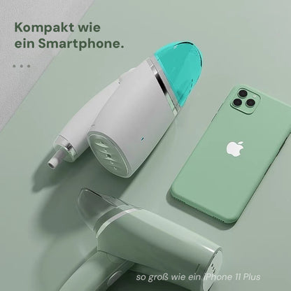 Goldsaff Reisebügeleisen 1000W | Faltbar & 2-in-1 Dampfbügeleisen | 30 Sek. Aufheizzeit | 100ml Wassertank | Hänge & Flachbügeln